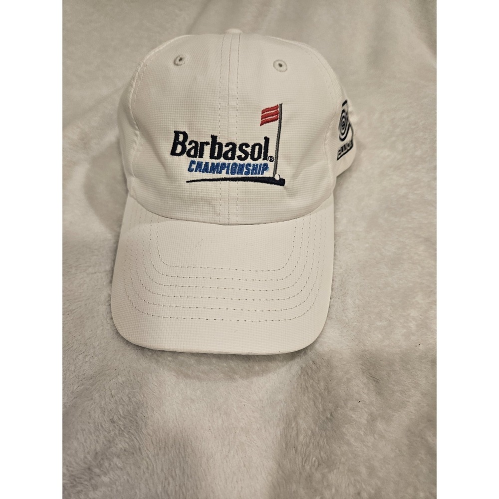 Barbasol Championship Golf Hat Imperial Elliot One Size Fits All White